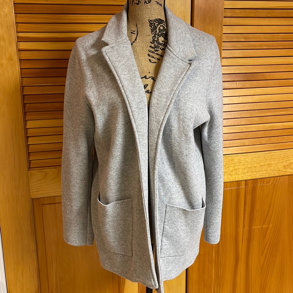 Gray Cardigan Sweater